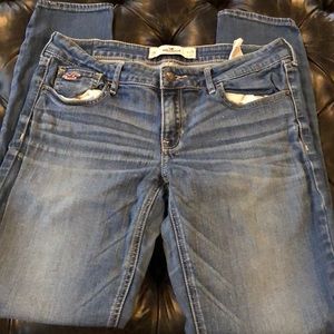 Light blue hollister straight leg pants